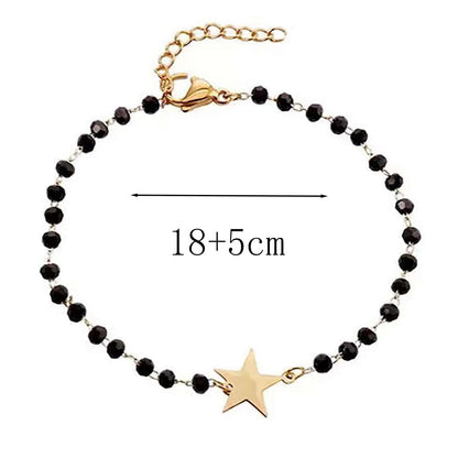 Personalized Cross Obsidian Bracelet