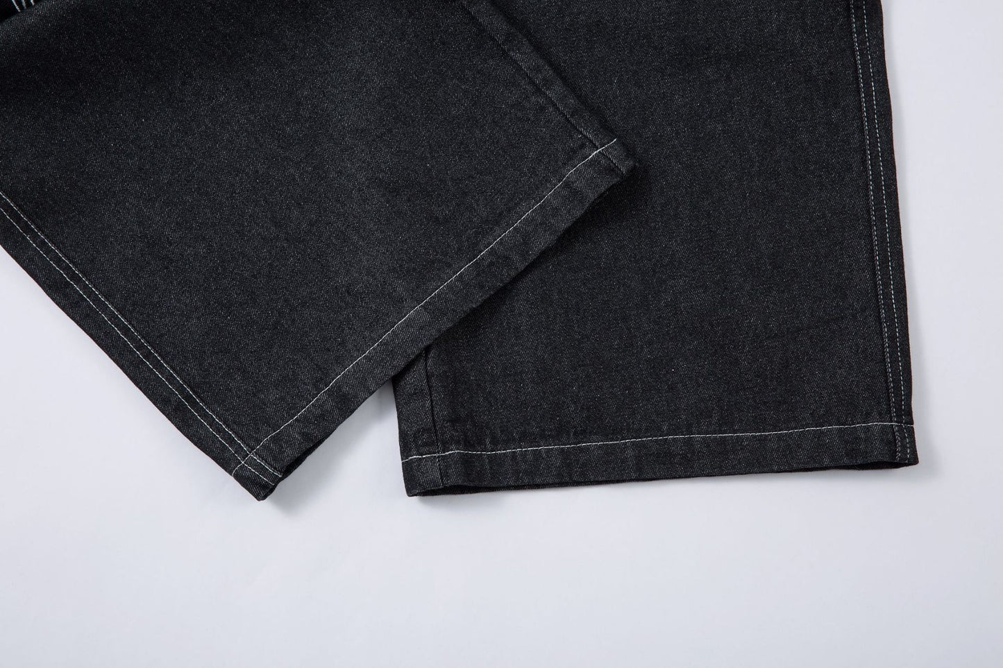 Retro Embroidered Loose Fit Denim Jeans