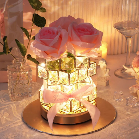 Warm Crystal Flower Night Light