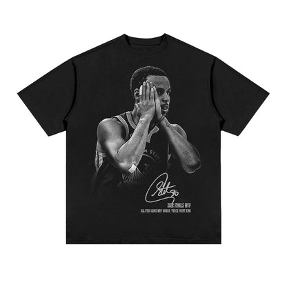 Basketball Print Cotton T-Shirt